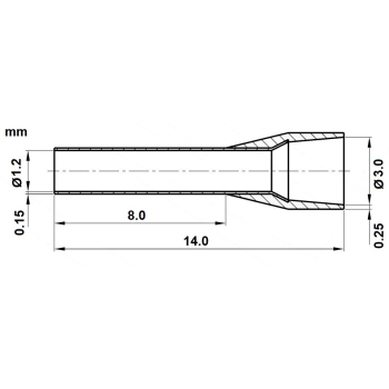 TULEJKA KABLOWA TUL-0.75/8/DIN-G*P100